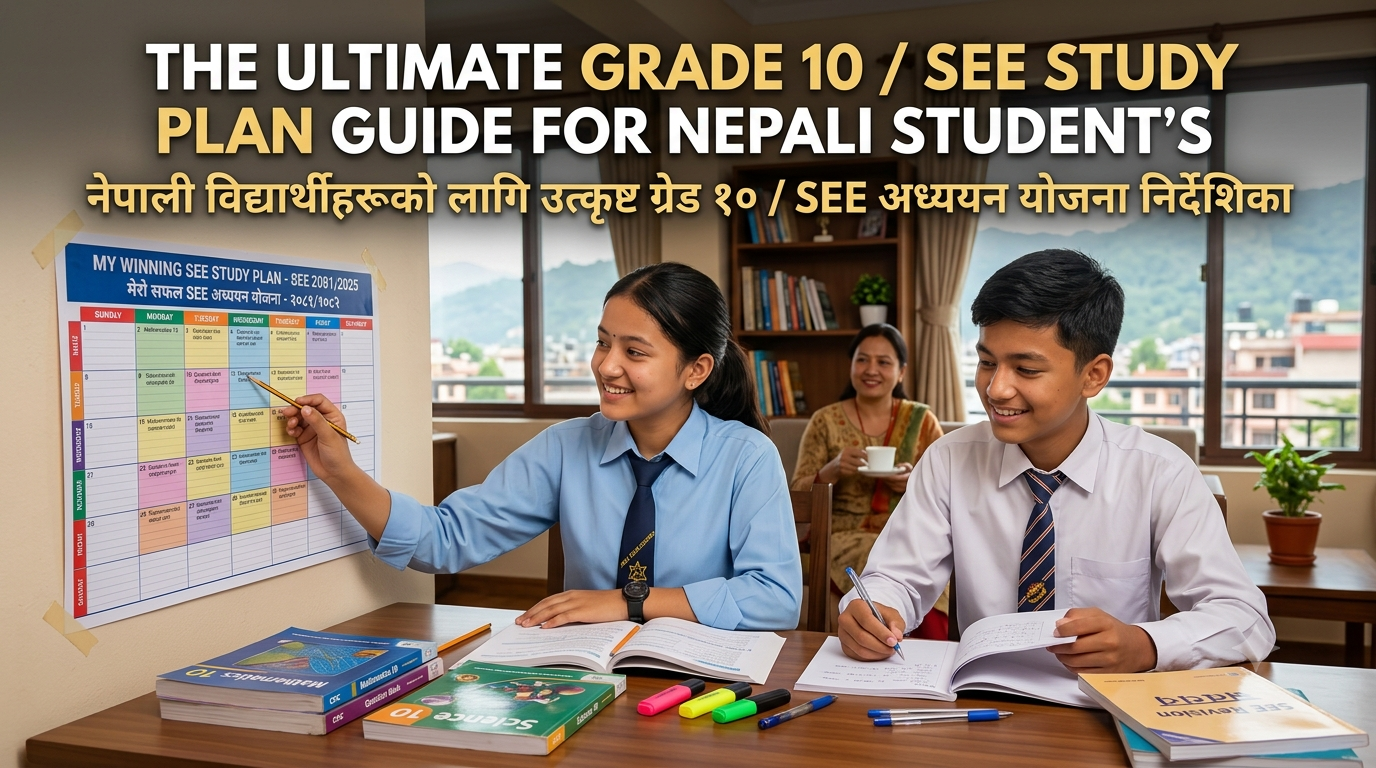 The Ultimate Grade 10 / SEE Study Plan Guide for Nepali Students
